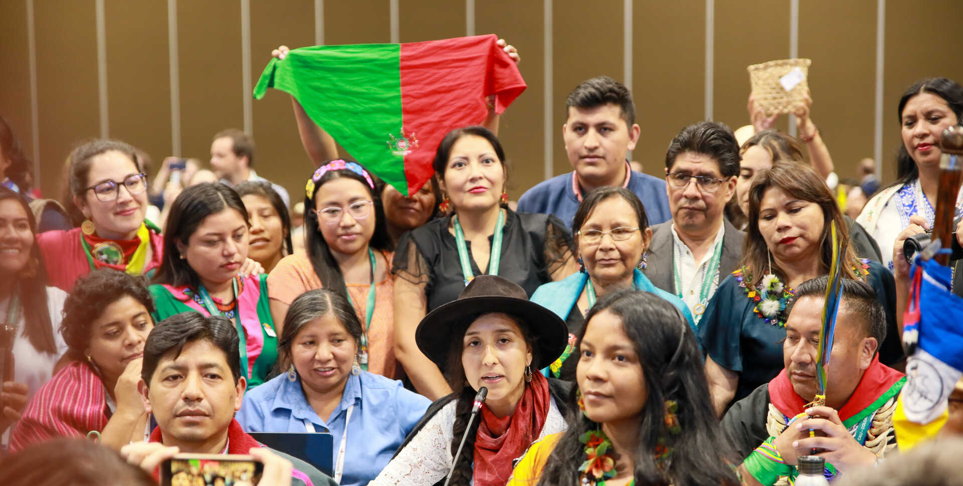 COP 16 participants during negotiations on establishing a permanent body representing Indigenous interests. Photo by IISD/ENB | Mike Muzurakis