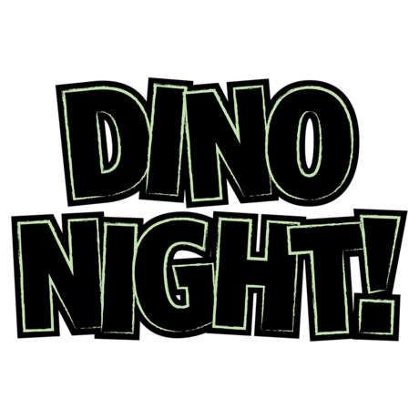 Wordmark for DinoNight! event at Cal Academy