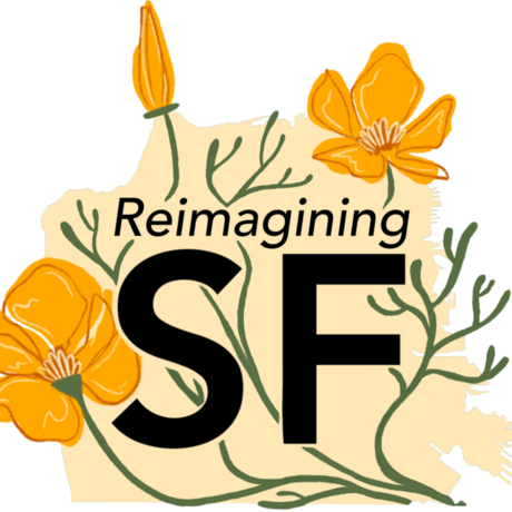 Reimagining SF wordmark with poppy illustrations